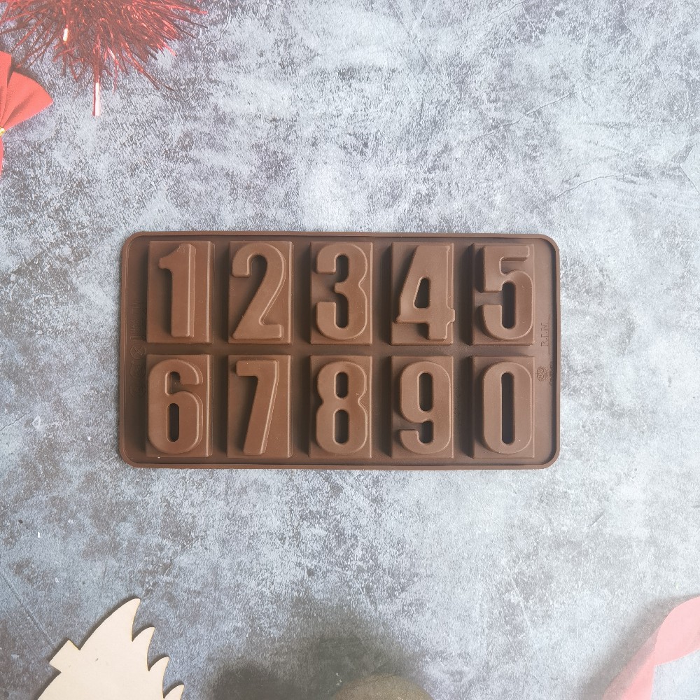 09 chocolate digital 455 molde de silicona para pastel de chocolate molde de pan herramientas de panadería