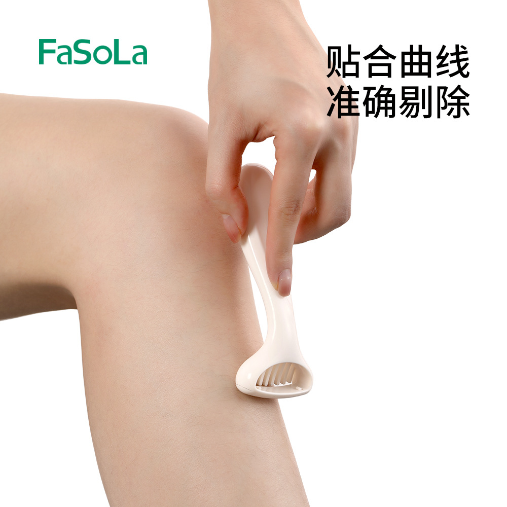 FaSoLa Shaving Knife for Girls Underarm Hair Removal for Boys Leg Hair Removal Artifact Manual Shaving Knife