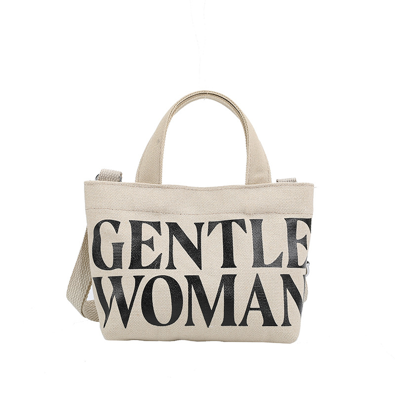 Venta al por mayor transfronteriza GW Tailandia Xiaoyou bolsa de lona diseño de nicho carta portátil de gran capacidad bolsa de mensajero del hombro