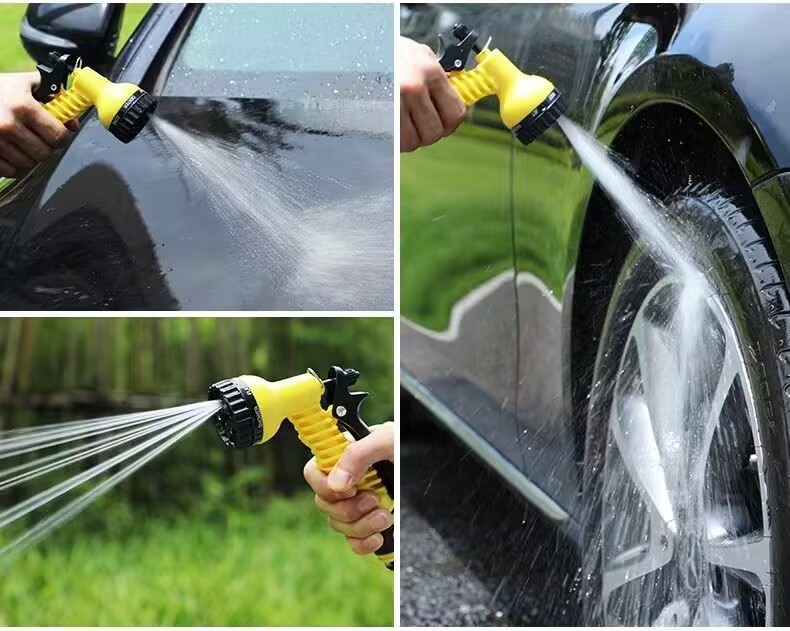 High Pressure Courtyard Water Gun Nozzle Household Car Washing Balcony Watering Artifact Water Pipe Spray Gun Hose Multifunctional Washing