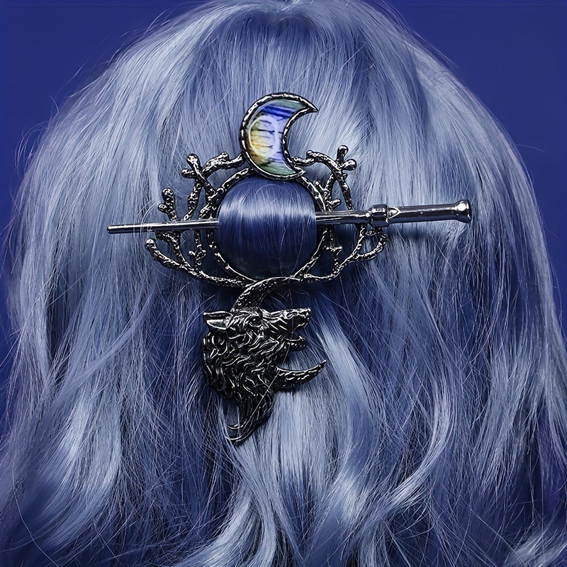 Wolf Moon Hair Pin Image 2