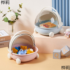 かわいいクレードルデスクトップ収納ボックス防塵玄関装飾品キー収納トレイ雑貨スナックおもちゃ収納ボックス