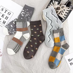襪子男秋冬款加厚潮款中筒襪保暖休閒吸汗透氣百搭學生高筒襪批發