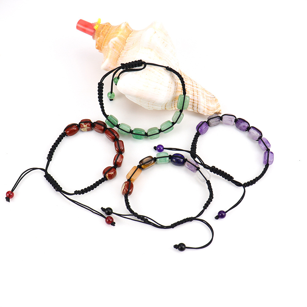 Ethnic Style Square Natural Stone Braid Bracelets display picture 5