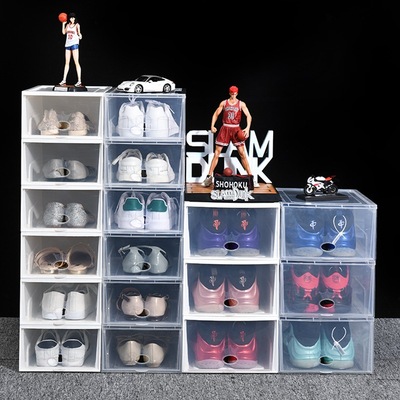 new pattern originality transparent Drawer shoe box thickening Superposition shoes storage box