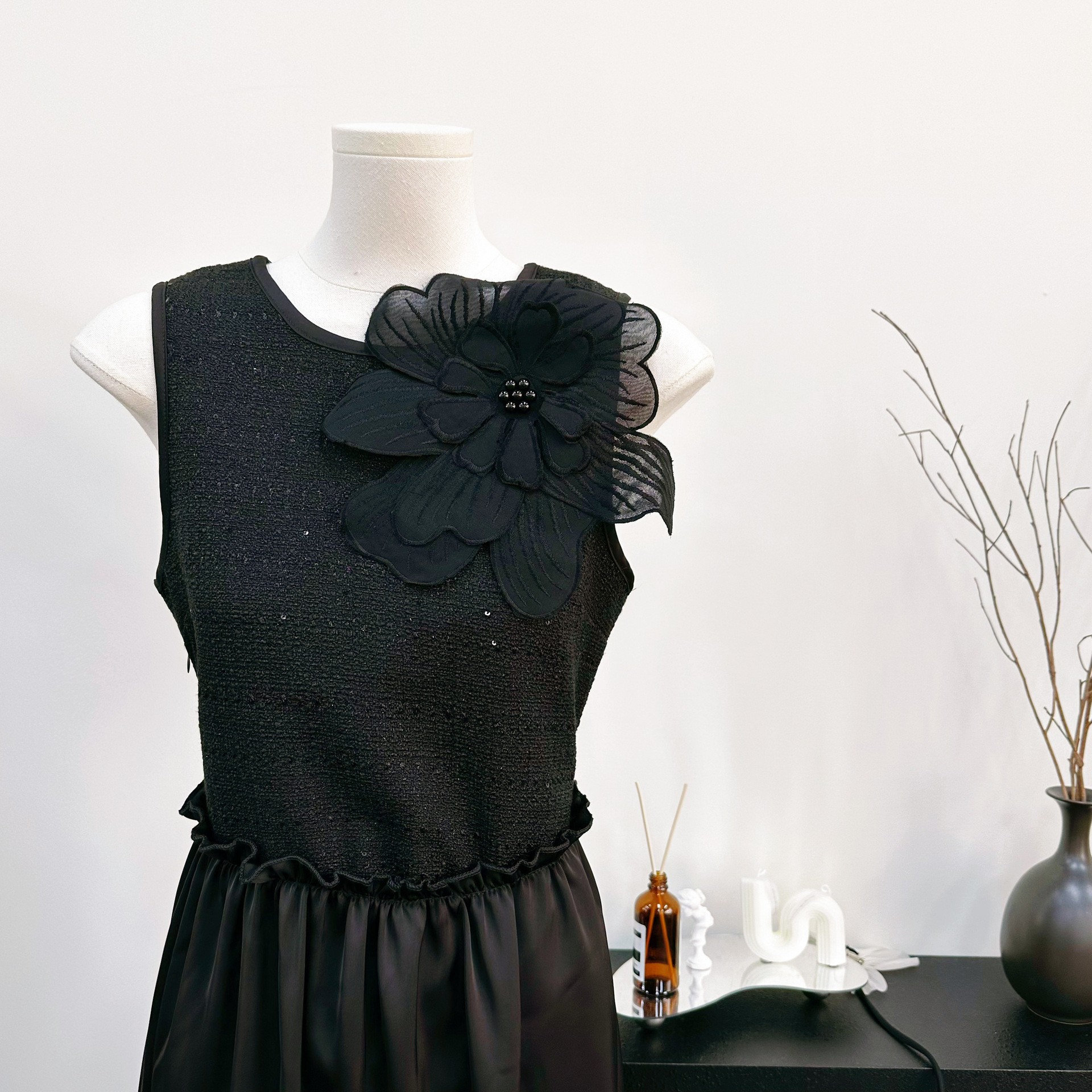 854 블랙 비즈 핀