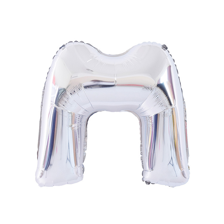 32 pulgadas 40 pulgadas 16 pulgadas inglés carta globo de aluminio fiesta de cumpleaños decoración de la boda papel de aluminio globo escena diseño