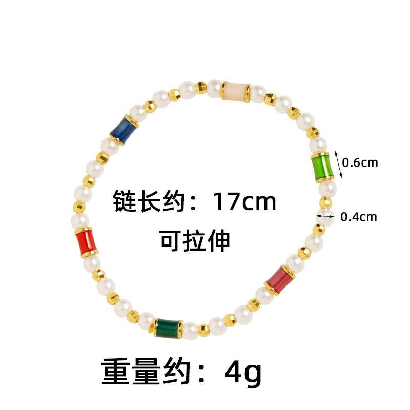 Vietnam arena oro láser perlas de agua dulce collar de perlas de nicho universal pulsera de cuentas joyería accesorios fábrica al por mayor