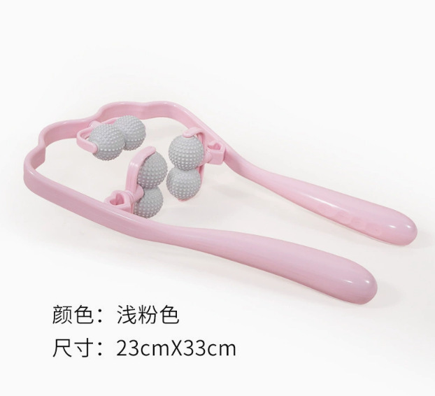 手動頚椎マッサージ器双生球は矯正器を持って首を手動で挟みます。|undefined