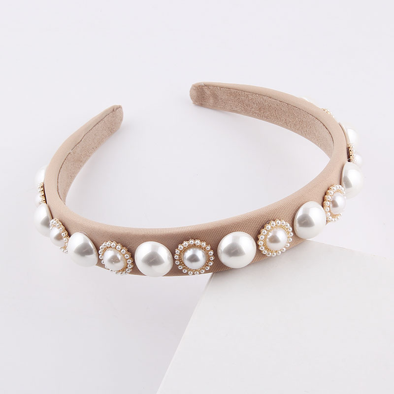 New Korean Fashion Milk Silk Pearl Headband display picture 4