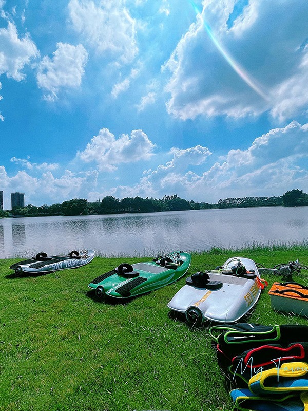 tabla de surf eléctrica de aldea hidráulica de alta velocidad de chorro de pedal de remo de fibra de carbono tipo de pie