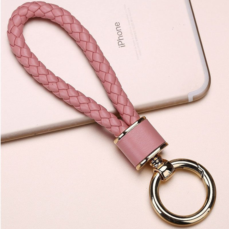 Car Keychain Pendant Women's Men's Distinctive Creative Braided Leather Car Keychain Cute ins Internet Celebrity Car Keychain Pendant Women's Men's Distinctive Creative Braided Leather Car Keychain Cute ins Internet Celebrity