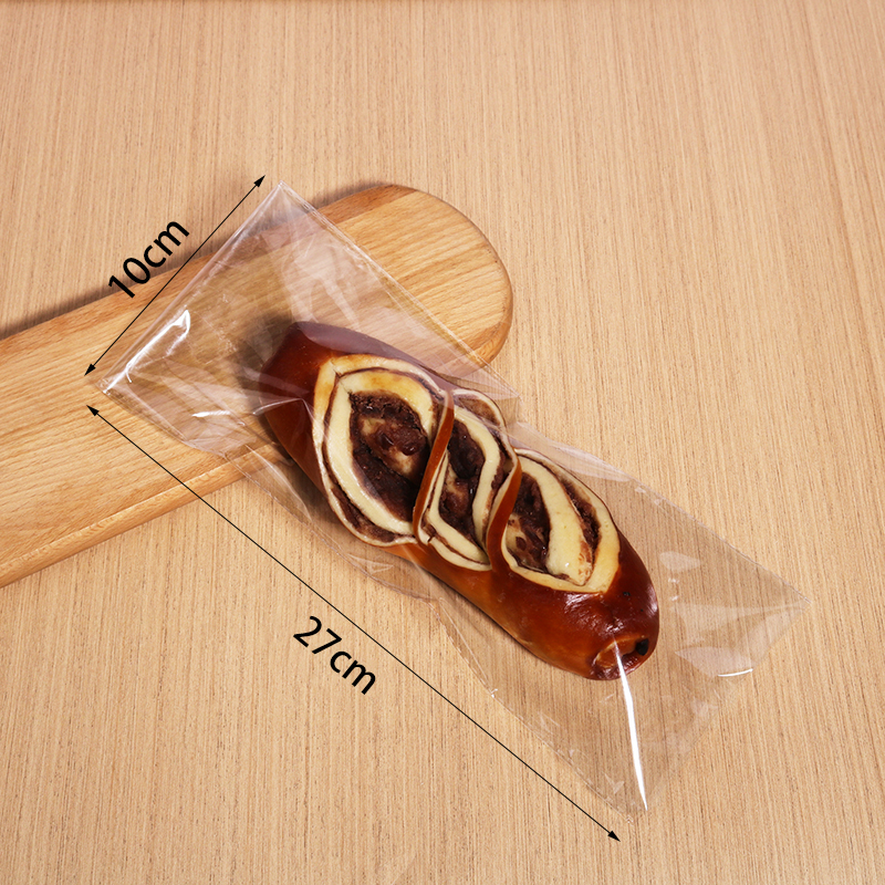 Bolsa de oruga de tira larga, pan, bocadillos, bolsas de galletas, bolsas de puff transparentes, bolsas de alimentos para hornear y empaquetar