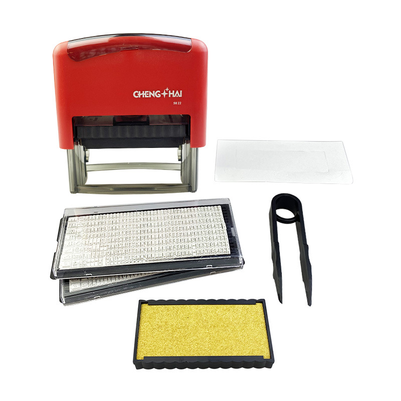 Digital carta símbolo combinación sello palabra móvil ortografía sello fecha número impresión automática ajustable prensa impresión