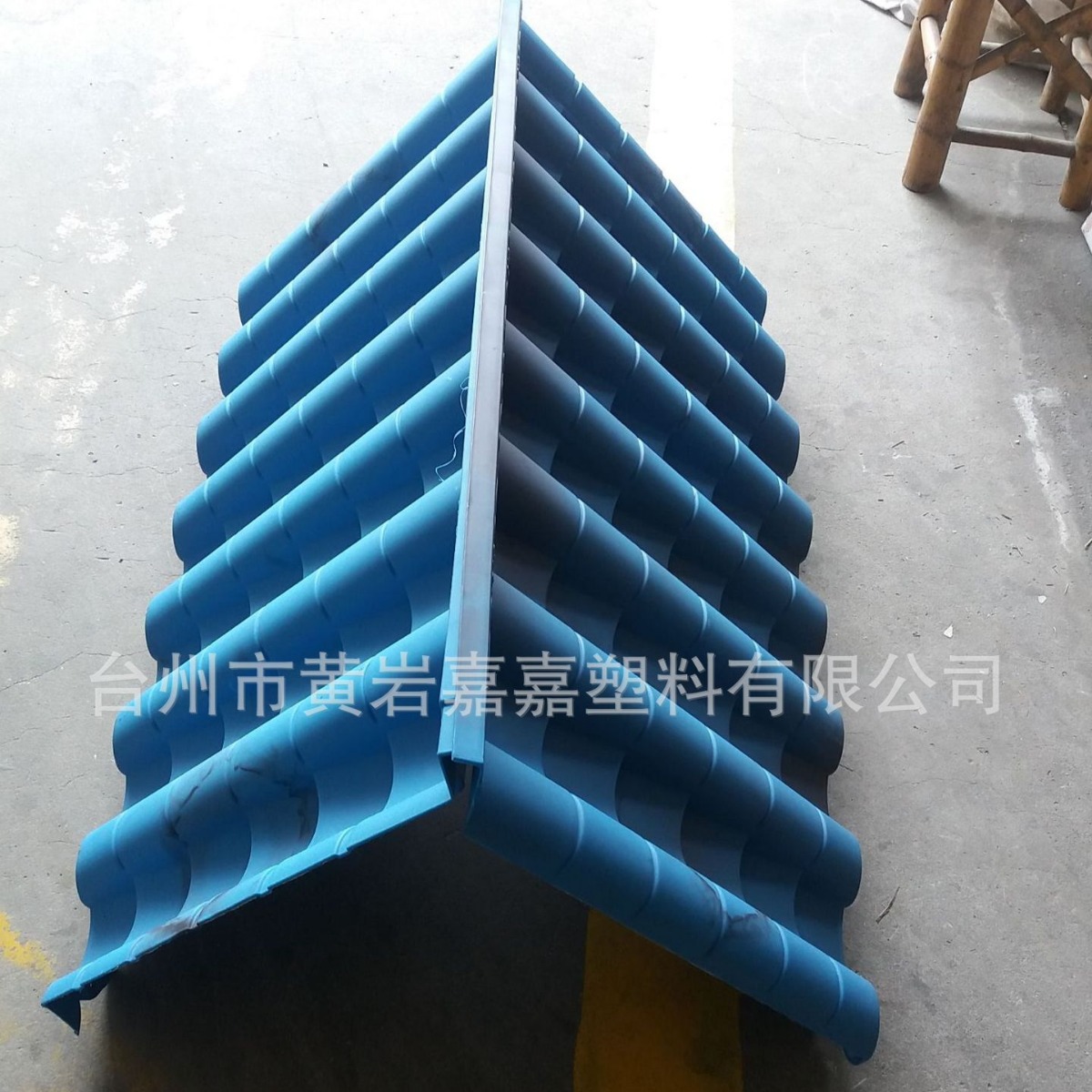 围墙塑料瓦片模具加工制作.塑料瓦房模型设计制作生产厂家