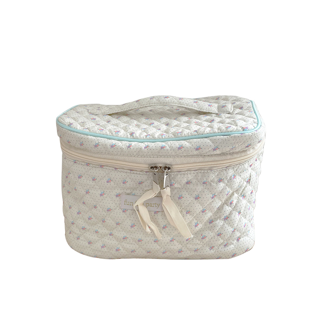 Suministro transfronterizo de Amazon/coreano ins estilo floral bolsa de cosméticos bolsa de almacenamiento de bolsa de lavado de viaje portátil de gran capacidad