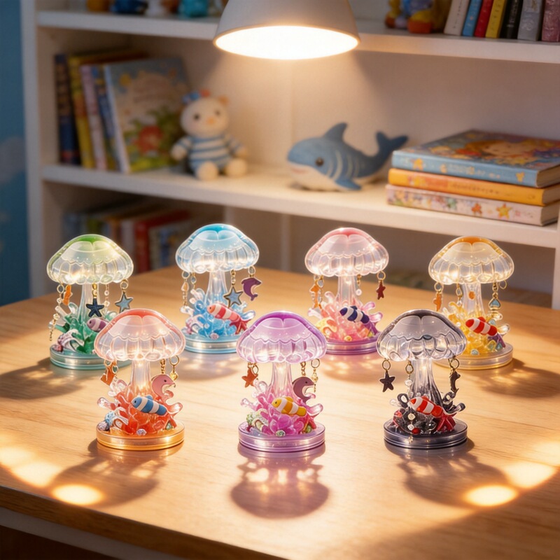 Rotating Jellyfish Blind Box Figurine, Original Ocean Museum Souvenir, High-Quality Toy Gift Rotating Jellyfish Blind Box Figurine, Original Ocean Museum Souvenir, High-Quality Toy Gift