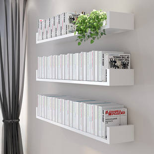 Wall-Mounted Shelf No-Drill New Bookshelf Wall Cabinet Wall-Mounted Partition Bedroom Wall Living Room Wall Decoration Wall Hanging