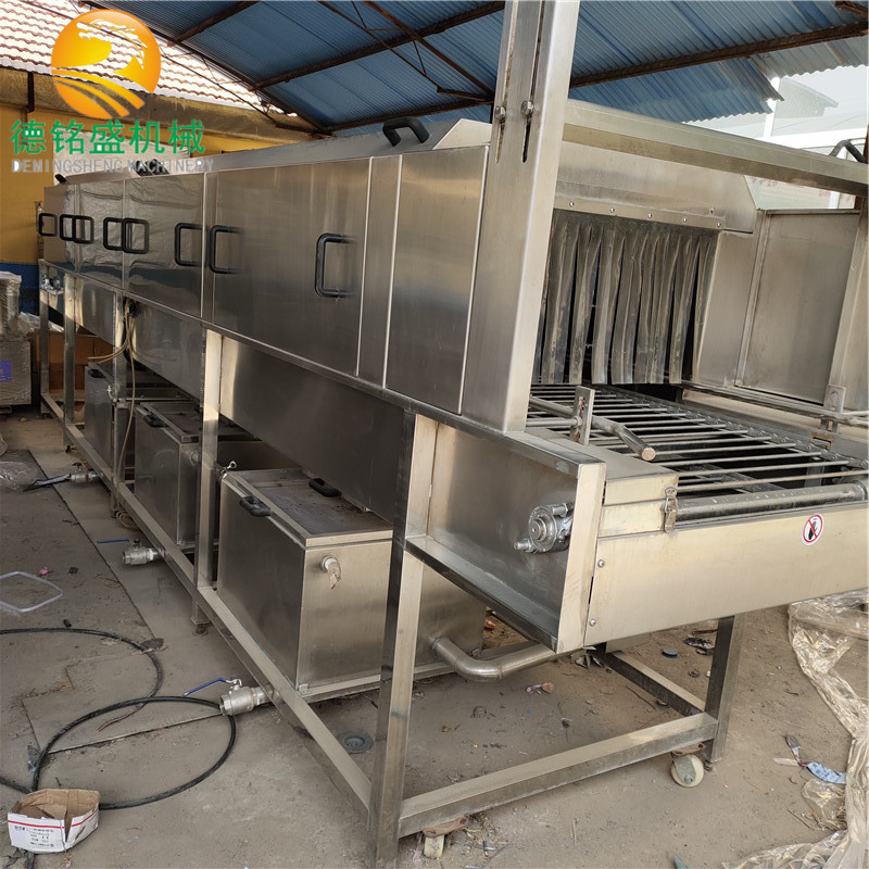神池隧道式外包装箱消毒机 全自动塑料筐清洗机 周转筐清洗机