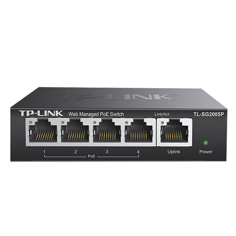 普联（TP-LINK） 企业网管型POE供电交换机网络分线器 集线器分