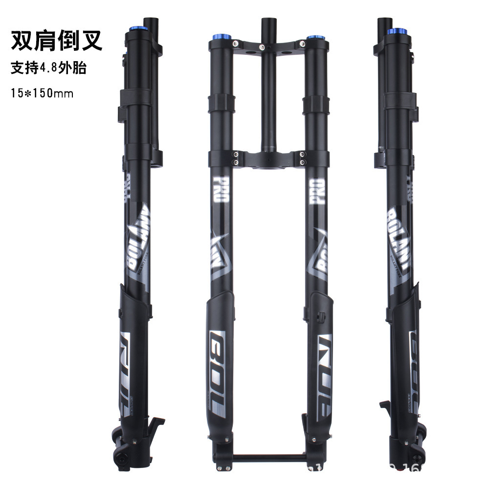 Bolany bicicleta de montaña tenedor delantero neumático ATV hombro inversa tenedor DH downhill tenedor 15*150mm