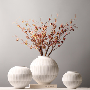 Wabi-Sabi Style Japanese Clay Pot Tea Room Flower Arrangement Ornaments Creative Coarse Pottery Ornaments Study Book Sword Pot Hand-Painted Vase