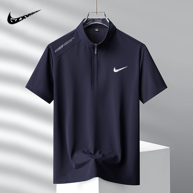 Summer New Outdoor Ice Silk Polo Shirt for Men, Casual Loose Breathable Cool Short-Sleeved Men's Thin Quick-Drying Shirt Summer New Outdoor Ice Silk Polo Shirt for Men, Casual Loose Breathable Cool Short-Sleeved Men's Thin Quick-Drying Shirt
