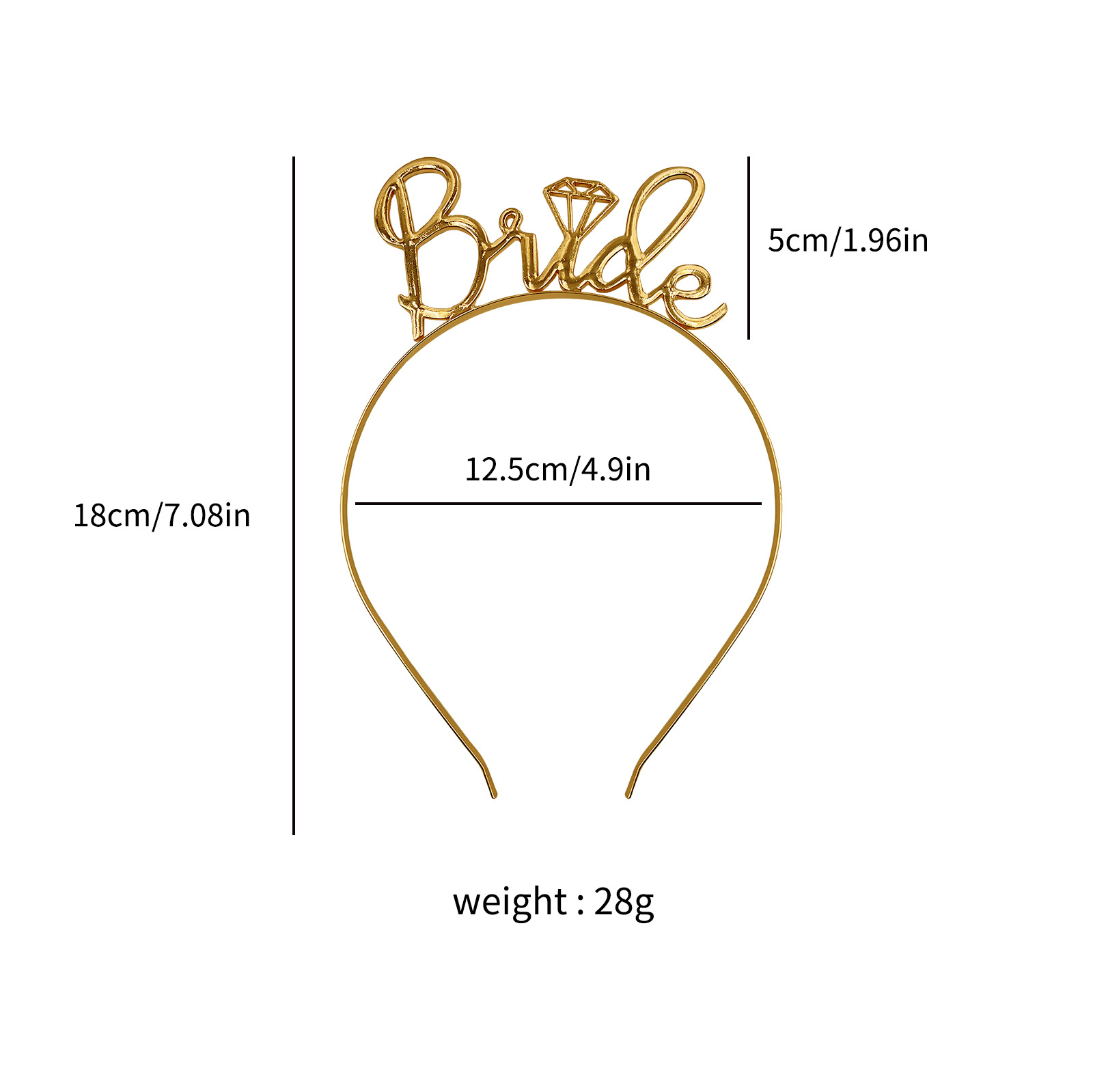 254g Weight Hair Band Event & Party Supplies 3 Pieces Set Quantity Wedding, Date Occasion Alloy, Satin Cloth Material Letter Pattern Romantic Style Romantic Letter Alloy Satin Cloth Wedding Date Hair Band Party Supplies Party Accessories 3 Pieces Set 2