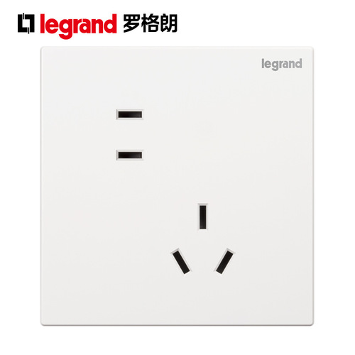 Legrand Switch Socket Panel 86 Type Yijingsheng White Concealed USB Five-Port Wall Power Home Use TCL Socket 