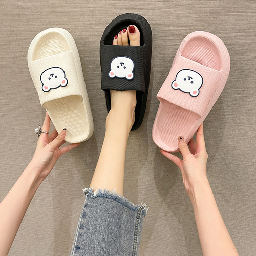 Wholesale New Fashion Cute Summer Indoor Home Outdoor Wear Lightweight Unisex Solid Color One-piece Slippers Soft Home Use