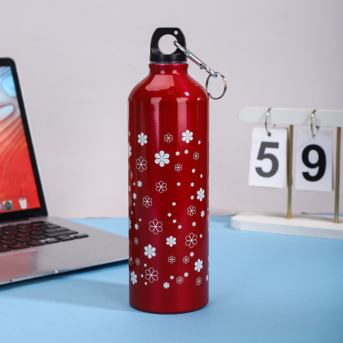 Nuevo simple taza de aluminio portátil de gran capacidad para niños y niñas ciclismo alpinismo botella de regalo taza LOGO al por mayor