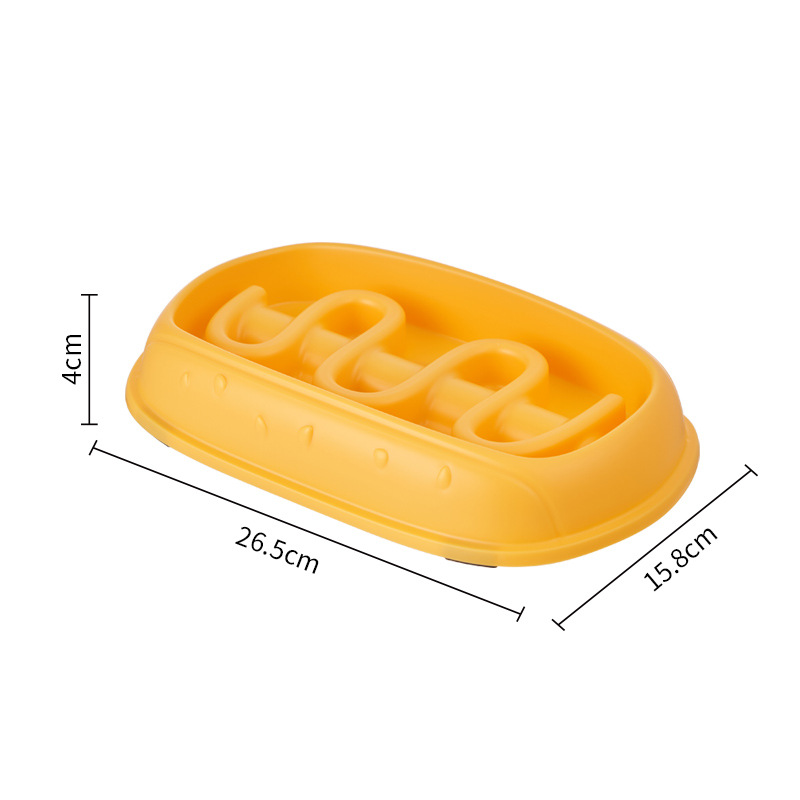 Tazón de comida lenta para perros, tazón de comida lenta para mascotas anti-asfixia, tazón de comida lenta para perros, tazón de comida para gatos anti-derrapadante, tazón de comida para perros, tazón de comida para gatos