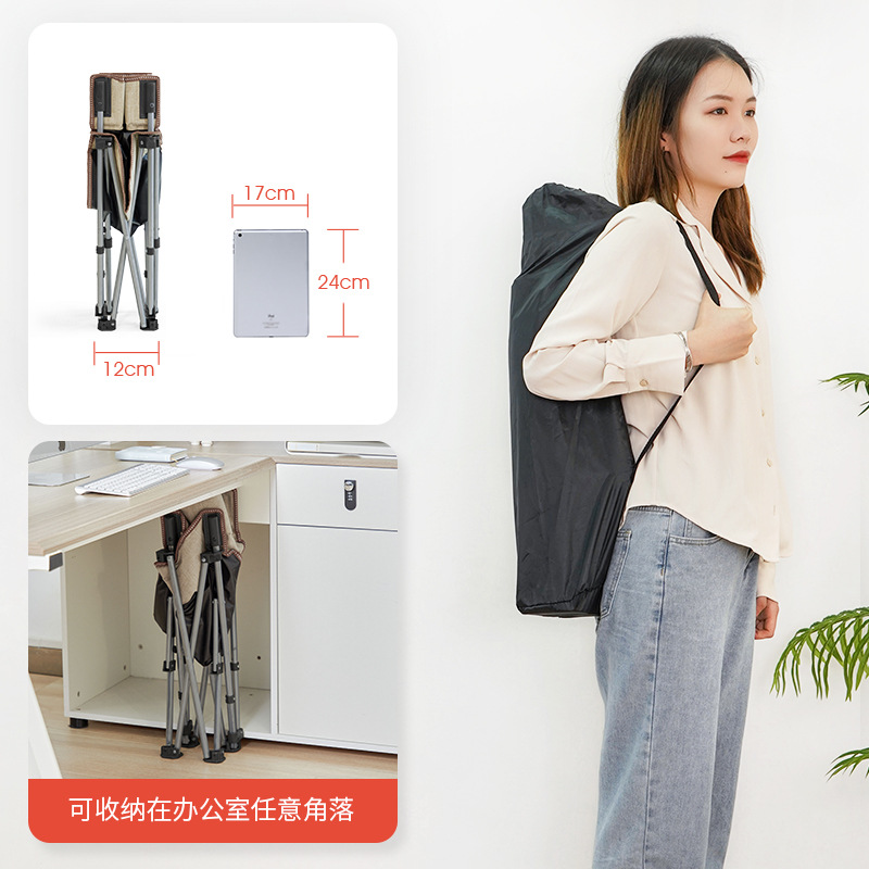 Restar Office Nap Mat, Single Person Outdoor Lounger, Foldable, Simple and Portable, Caregiver Accompanying Sleep Chair