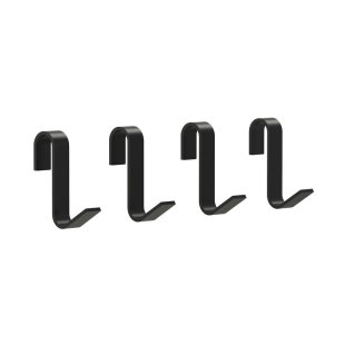 Electric towel rack accessories hook aluminum towel rack hook black and white two-color optional