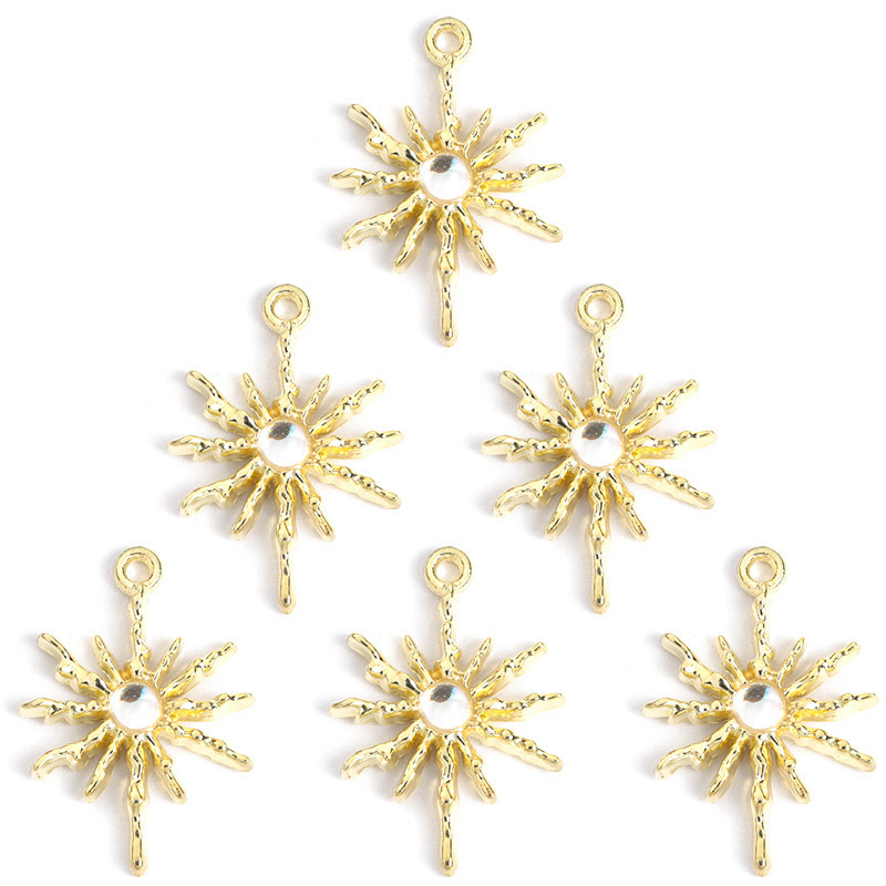 ファッションオーロラ太陽月星ダイヤモンド合金ペンダント DIY ジュエリーマッチングアクセサリーブレスレットネックレスイヤリング|undefined