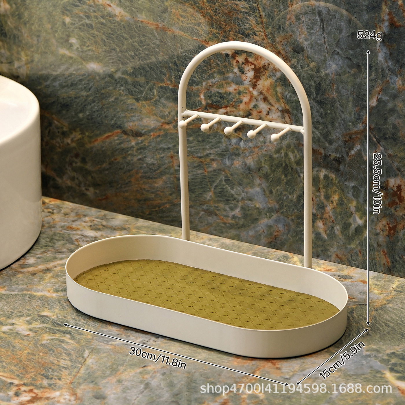 Luz de lujo multicapa escritorio inodoro estante de almacenamiento de aparador cubierta de acabado estante de baño lavabo estante de almacenamiento de cosméticos