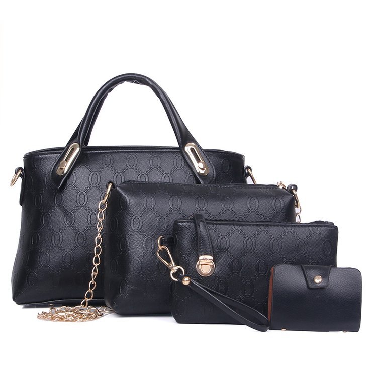 New Bear four-piece set, European and American trend women's single-shoulder bag, crossbody and hand-carry bag, cross-border one-piece delivery worldwide undefined