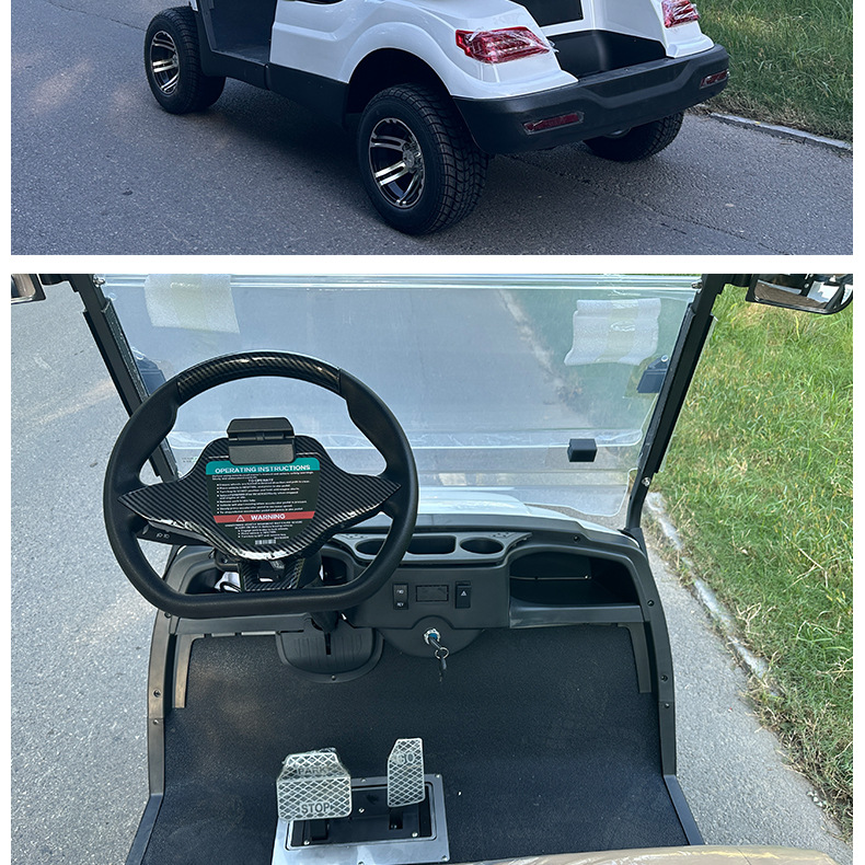 Multifunctional Electric Golf Cart Sand Bucket Ball Washer Insulated Box Rain Curtain Golf Cart for Golf Course