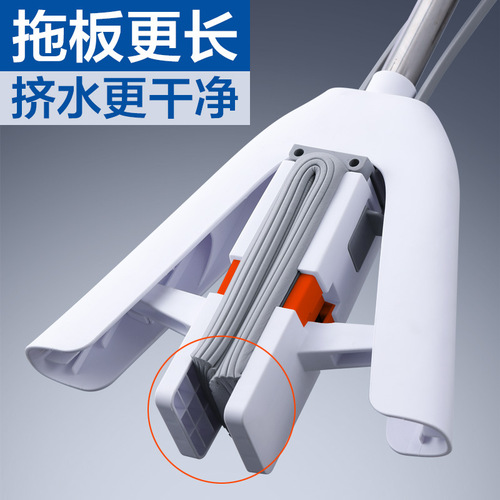 Sobam New Model One-Click Assembly Folding Heavy-Duty Suction Dustpan Sponge Mop