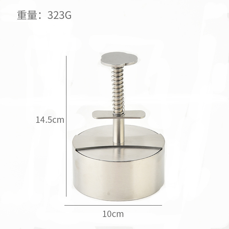 汉堡肉饼模具304不锈钢馅饼饭团鱼饼压肉器牛肉丸手工挤压器圆