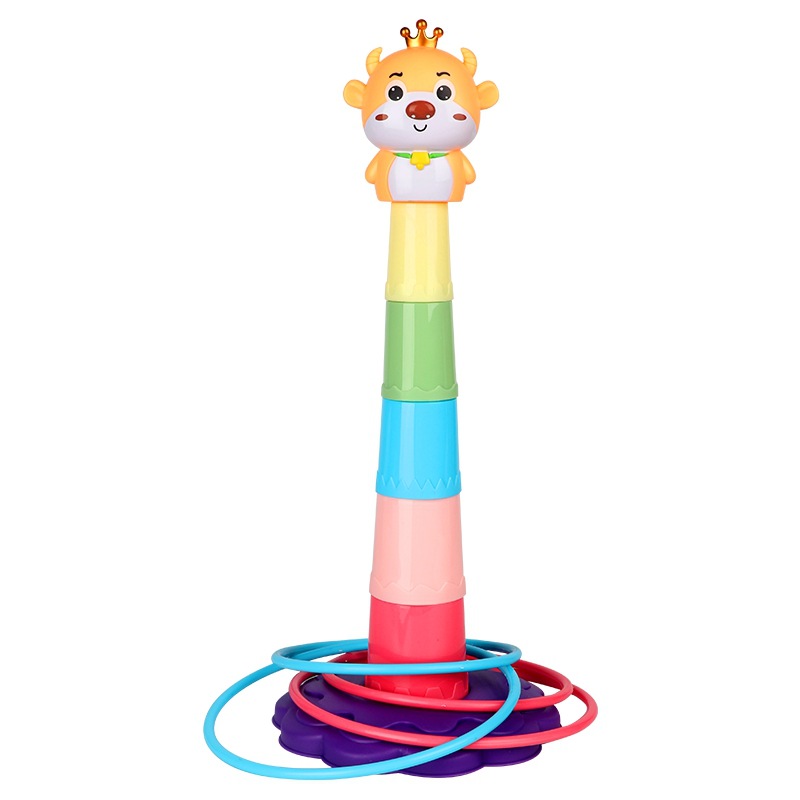 Juguetes de buey, juguetes para niños, juguetes de rompecabezas, anillo de lanzamiento, interacción entre padres e hijos, puesto al por mayor