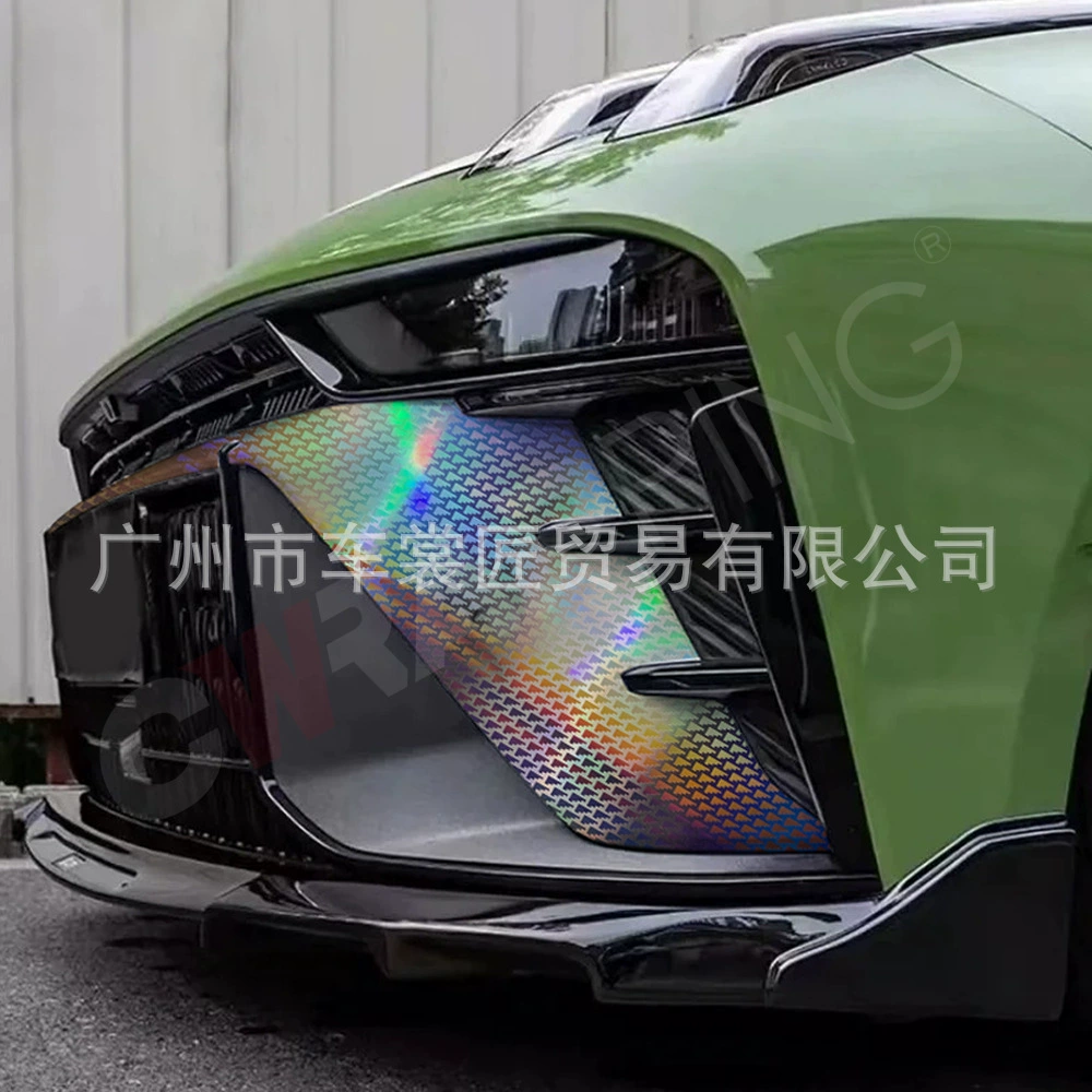 Трансграничный новый продукт, высококачественный ПЭТ-лазерный самолетный узор, углеродное волокно, внешний цвет автомобиля, изменение цвета, внутреннее зеркало заднего вида, полная наклейка на автомобиль