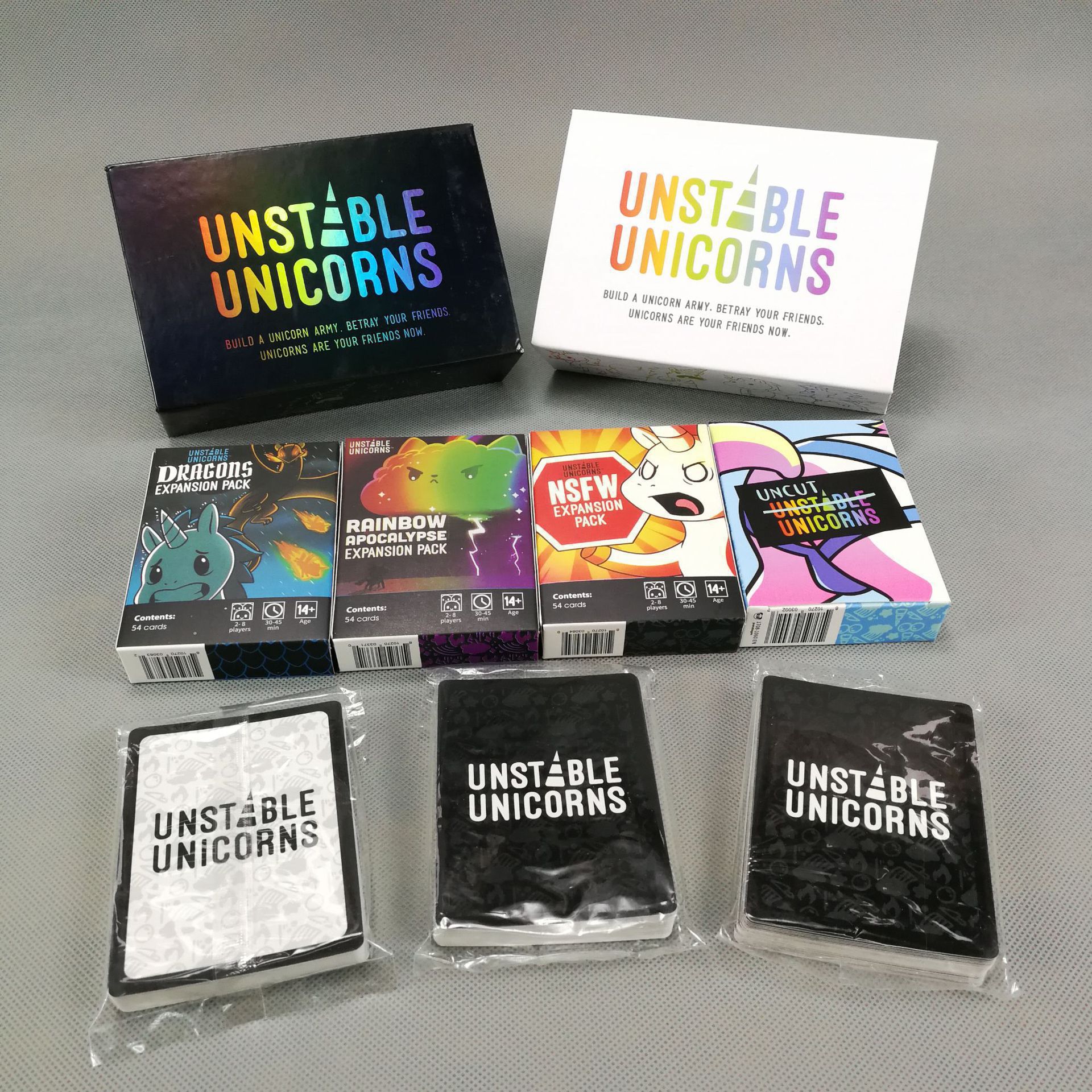Sales Popular Board Game Unstable Unicorns Unicorn Black And White Box...