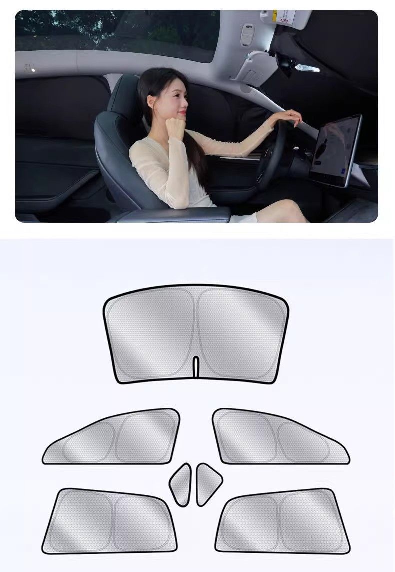 Car Sunshade, Custom-Made Graphene Privacy Curtain, Sun Protection and Heat Insulation Sunshade, Car Side Window Sunshade
