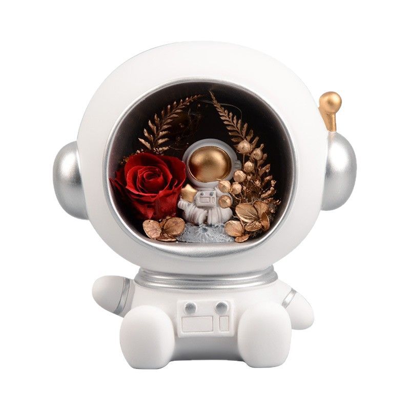 Flores de la inmortalidad Rosas Espaciales Niños Estudiantes Regalos Creativos Decoración del hogar Decoración de Flores de la inmortalidad