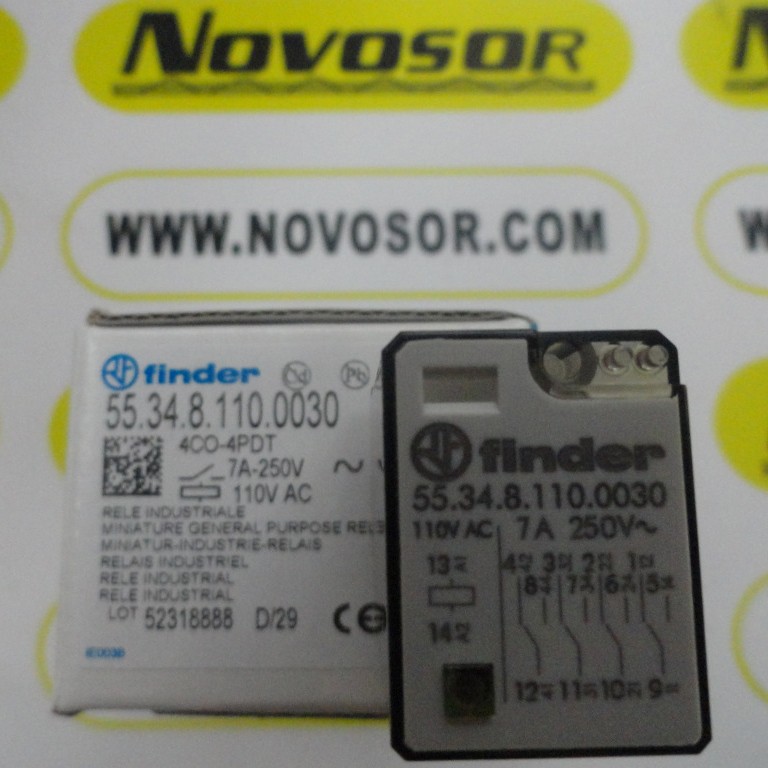 FINDER  继电器 55.34.8.110.0030