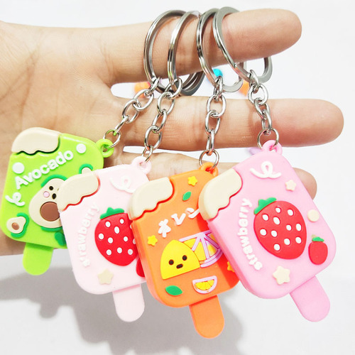 Creative cartoon keychain small gift shopping mall doll claw phone push small goods for ladies bags hanging ornament