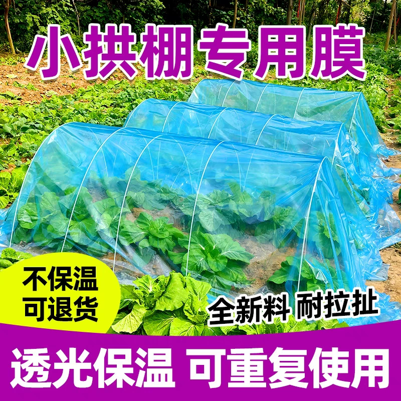 Небольшой арочный сарай специальная пленка синяя прозрачная пластиковая ткань изоляционная пленка балкон мясистая водонепроницаемая дождевая ткань антифриз посадочная пленка