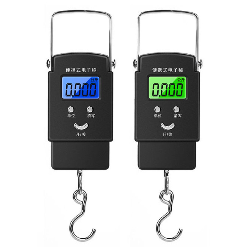Wholesale household black hand scale 50kg mini hand scale portable electronic scale small fishing scale express scale