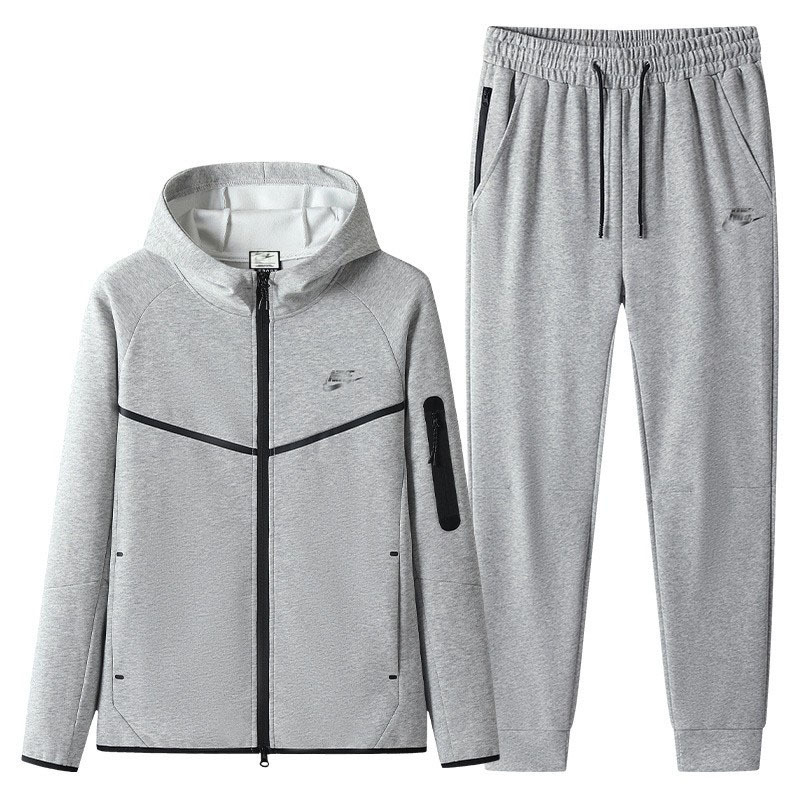 2026 Spring and Autumn Sports Suit for Men and Women, Knitted Sweatshirt and Pants Two-Piece Set, Zipper Casual Jacket 0950 Trendy